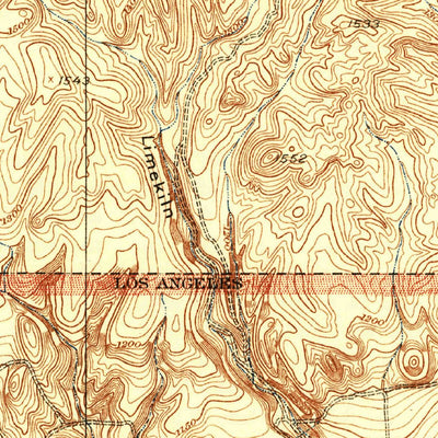 United States Geological Survey Zelzah, CA (1932, 24000-Scale) digital map