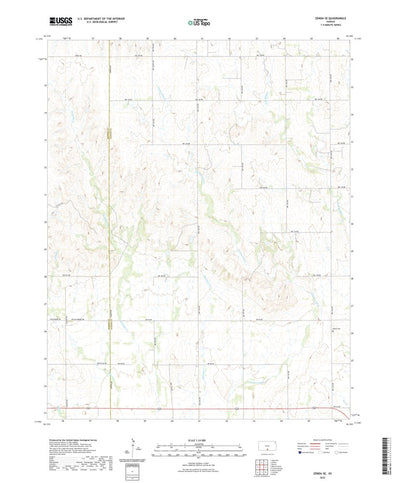 United States Geological Survey Zenda SE, KS (2022, 24000-Scale) digital map