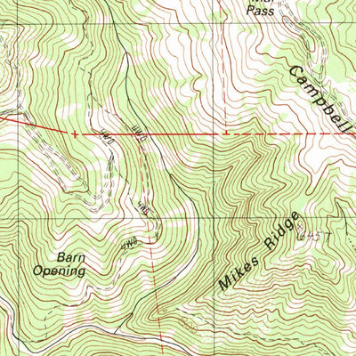 United States Geological Survey Zeni Ridge, CA (1991, 24000-Scale) digital map