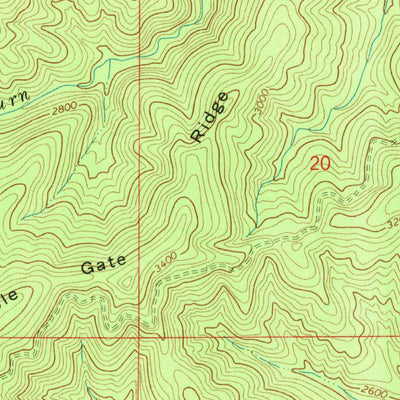 United States Geological Survey Zenia, CA (1967, 24000-Scale) digital map
