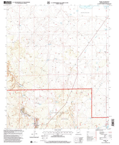 United States Geological Survey Zeniff, AZ (1998, 24000-Scale) digital map