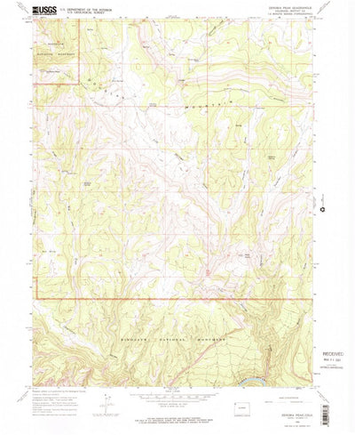 United States Geological Survey Zenobia Peak, CO (1966, 24000-Scale) digital map