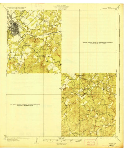 United States Geological Survey Zephyr, TX (1928, 62500-Scale) digital map