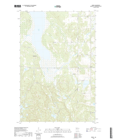 United States Geological Survey Zerkel, MN (2019, 24000-Scale) digital map
