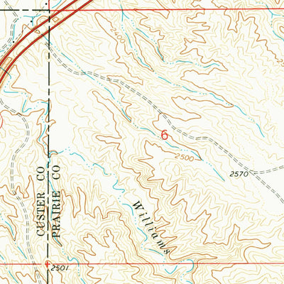 United States Geological Survey Zero, MT (1969, 24000-Scale) digital map