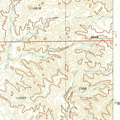 United States Geological Survey Zero NE, MT (1969, 24000-Scale) digital map