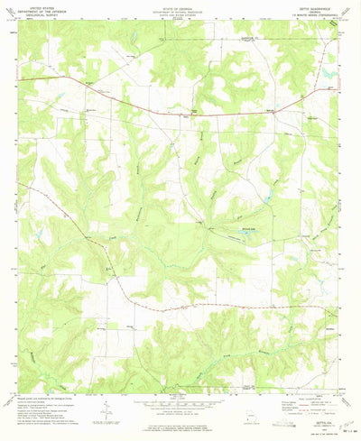 United States Geological Survey Zetto, GA (1973, 24000-Scale) digital map