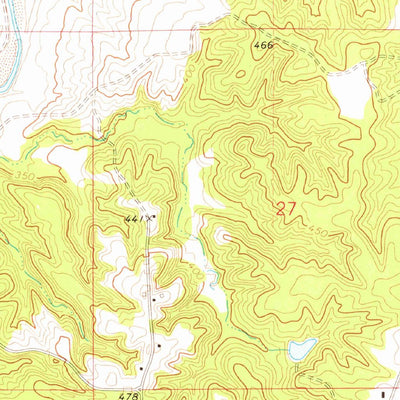 United States Geological Survey Zetus, MS (1972, 24000-Scale) digital map