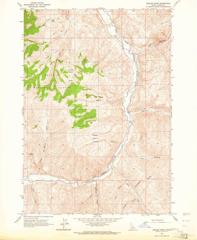 United States Geological Survey Ziegler Basin, ID (1963, 24000-Scale) digital map