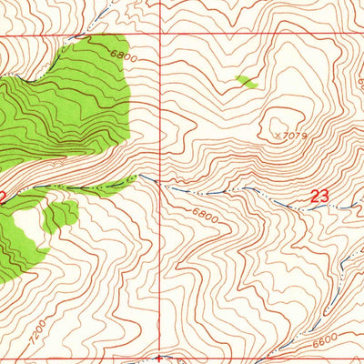 United States Geological Survey Ziegler Basin, ID (1963, 24000-Scale) digital map
