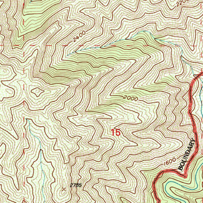 United States Geological Survey Zigzag Creek, CA (1995, 24000-Scale) digital map