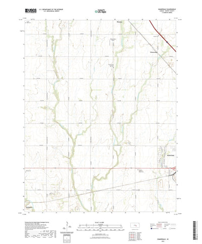 United States Geological Survey Zimmerdale, KS (2022, 24000-Scale) digital map