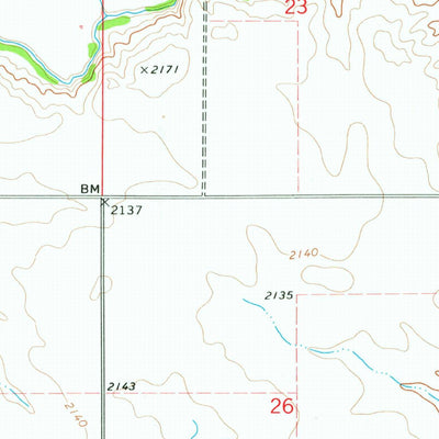 United States Geological Survey Ziner Butte, ND (1973, 24000-Scale) digital map