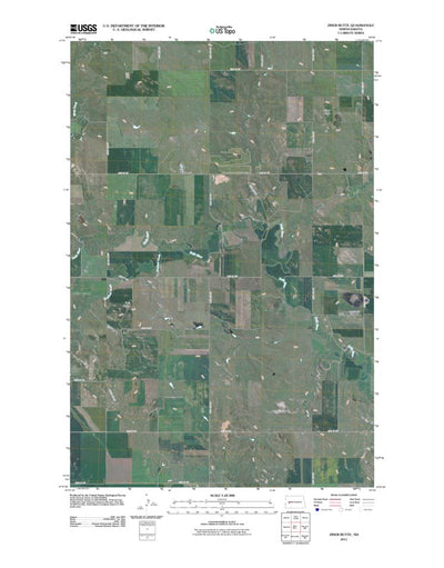 United States Geological Survey Ziner Butte, ND (2011, 24000-Scale) digital map