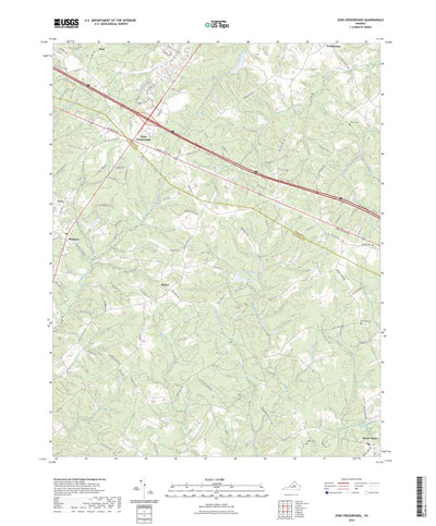 United States Geological Survey Zion Crossroads, VA (2022, 24000-Scale) digital map