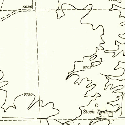 United States Geological Survey Zion Reservoir, AZ (1955, 24000-Scale) digital map