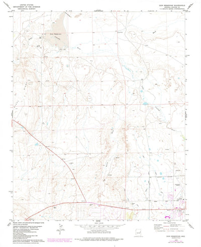 United States Geological Survey Zion Reservoir, AZ (1978, 24000-Scale) digital map