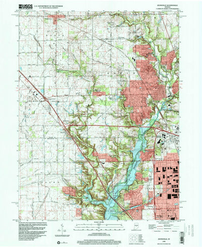 United States Geological Survey Zionsville, IN (1998, 24000-Scale) digital map