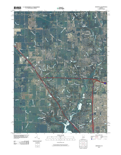 United States Geological Survey Zionsville, IN (2010, 24000-Scale) digital map