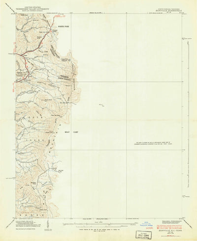 United States Geological Survey Zionville, TN-NC (1939, 24000-Scale) digital map