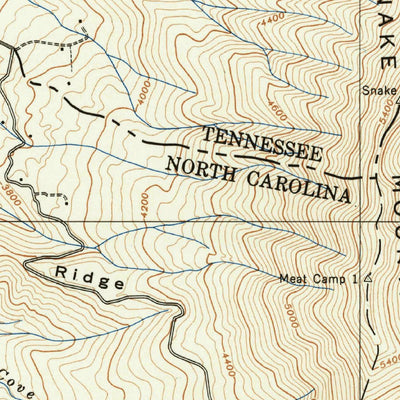 United States Geological Survey Zionville, TN-NC (1939, 24000-Scale) digital map