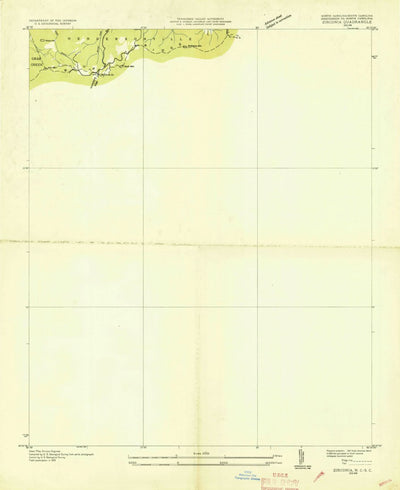 United States Geological Survey Zirconia, NC-SC (1935, 24000-Scale) digital map