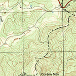 United States Geological Survey Zirconia, NC-SC (1954, 25000-Scale) digital map