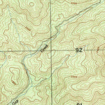 United States Geological Survey Zirconia, NC-SC (1954, 25000-Scale) digital map