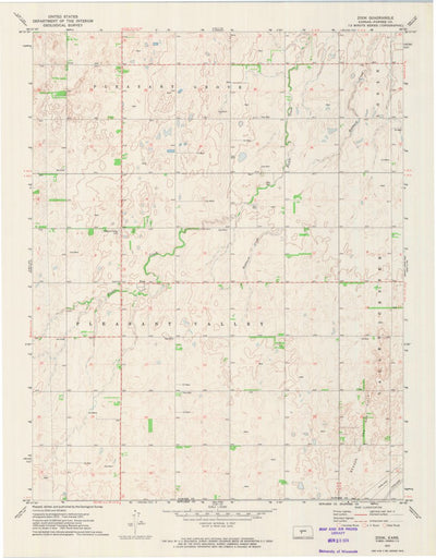 United States Geological Survey Zook, KS (1972, 24000-Scale) digital map