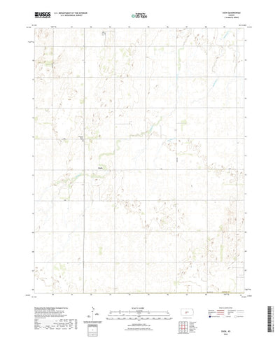 United States Geological Survey Zook, KS (2022, 24000-Scale) digital map