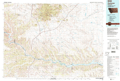 United States Geological Survey Zortman, MT (1984, 100000-Scale) digital map