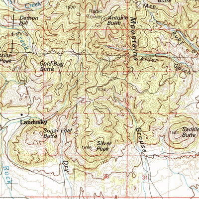 United States Geological Survey Zortman, MT (1984, 100000-Scale) digital map