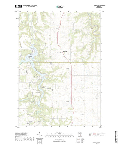 United States Geological Survey Zumbro Lake, MN (2022, 24000-Scale) digital map