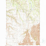 United States Geological Survey Zumwalt, OR (1990, 24000-Scale) digital map