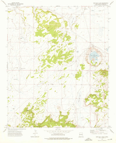 United States Geological Survey Zuni Salt Lake, NM (1972, 24000-Scale) digital map