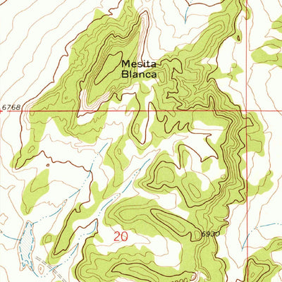 United States Geological Survey Zuni Salt Lake, NM (1972, 24000-Scale) digital map