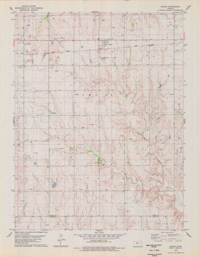 United States Geological Survey Zurich, KS (1978, 24000-Scale) digital map