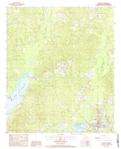 United States Geological Survey Zwolle, LA (1988, 24000-Scale) digital map