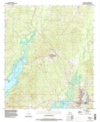 United States Geological Survey Zwolle, LA (1995, 24000-Scale) digital map