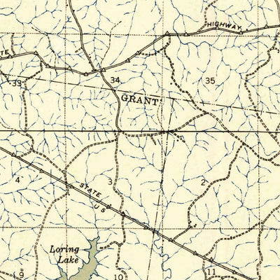 United States Geological Survey Zwolle, LA-TX (1941, 62500-Scale) digital map