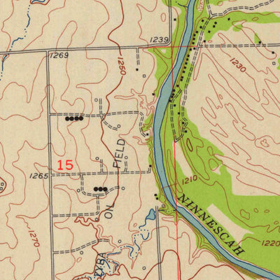United States Geological Survey Zyba, KS (1955, 24000-Scale) digital map