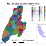 Universidad Tecnológica De Pereira (UTP) Mapa Temático Del Rio Combeima digital map