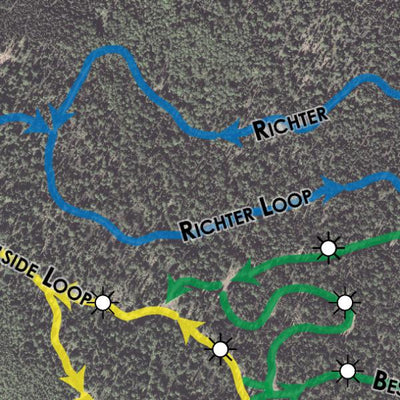 University of Alaska Anchorage NSAA Trail Map - Hillside digital map