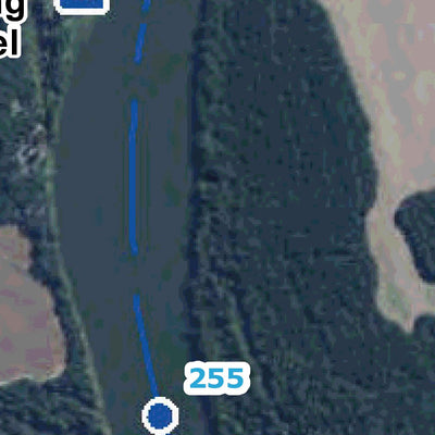 US Army Corps of Engineers Alabama River Navigation Chart 39 (Mile 253.5 - 258.3) digital map