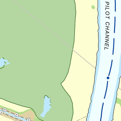 US Army Corps of Engineers Atchafalaya River Chart 16 - Whiskey Bay Pilot Channel Highway I-10 Bridge digital map