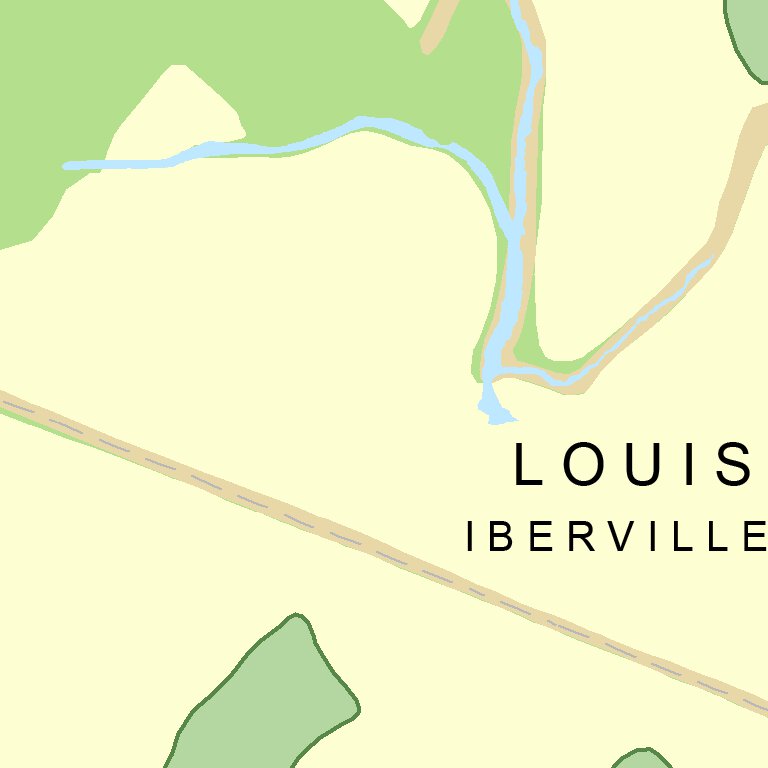 Atchafalaya River Chart 17 St. Martin Parish / Iberville Parish, LA