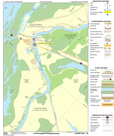 I-10 Louisiana Map