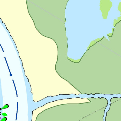 US Army Corps of Engineers Atchafalaya River Chart 22 - Sawyers Cove, LA digital map