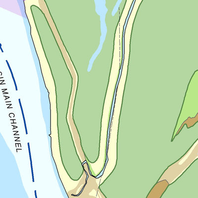 US Army Corps of Engineers Atchafalaya River Chart 26 - Miller Point, LA digital map