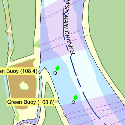 US Army Corps of Engineers Atchafalaya River Chart 27 - Six Mile Lake, LA digital map
